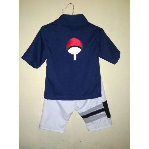 Baju Sasuke kecil Anak (baju+celana)