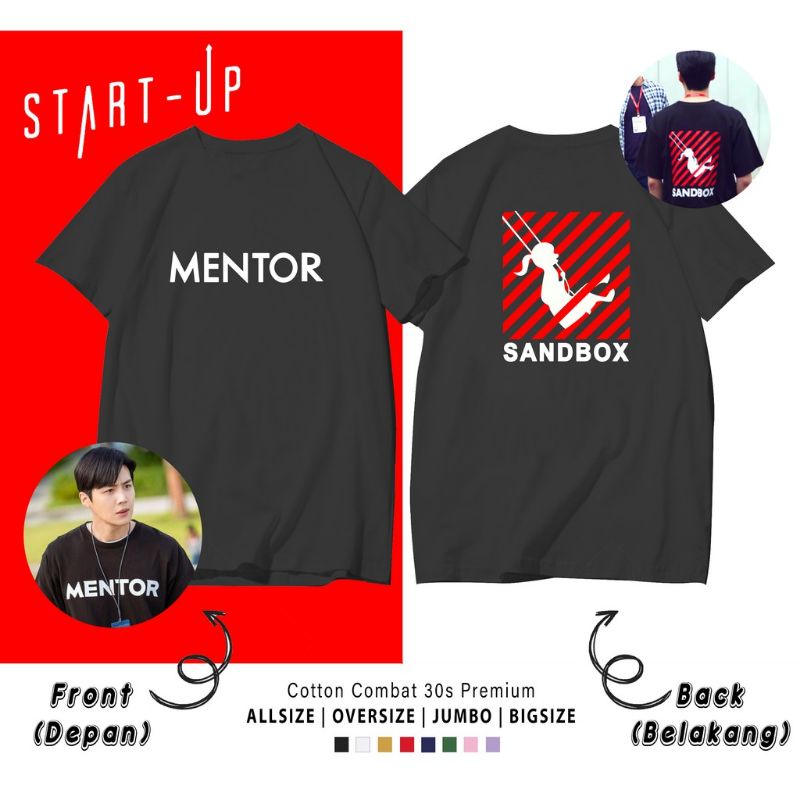 KAOS START UP KOREA FRONT BACK/T-SHIRT START UP K-DRAMA