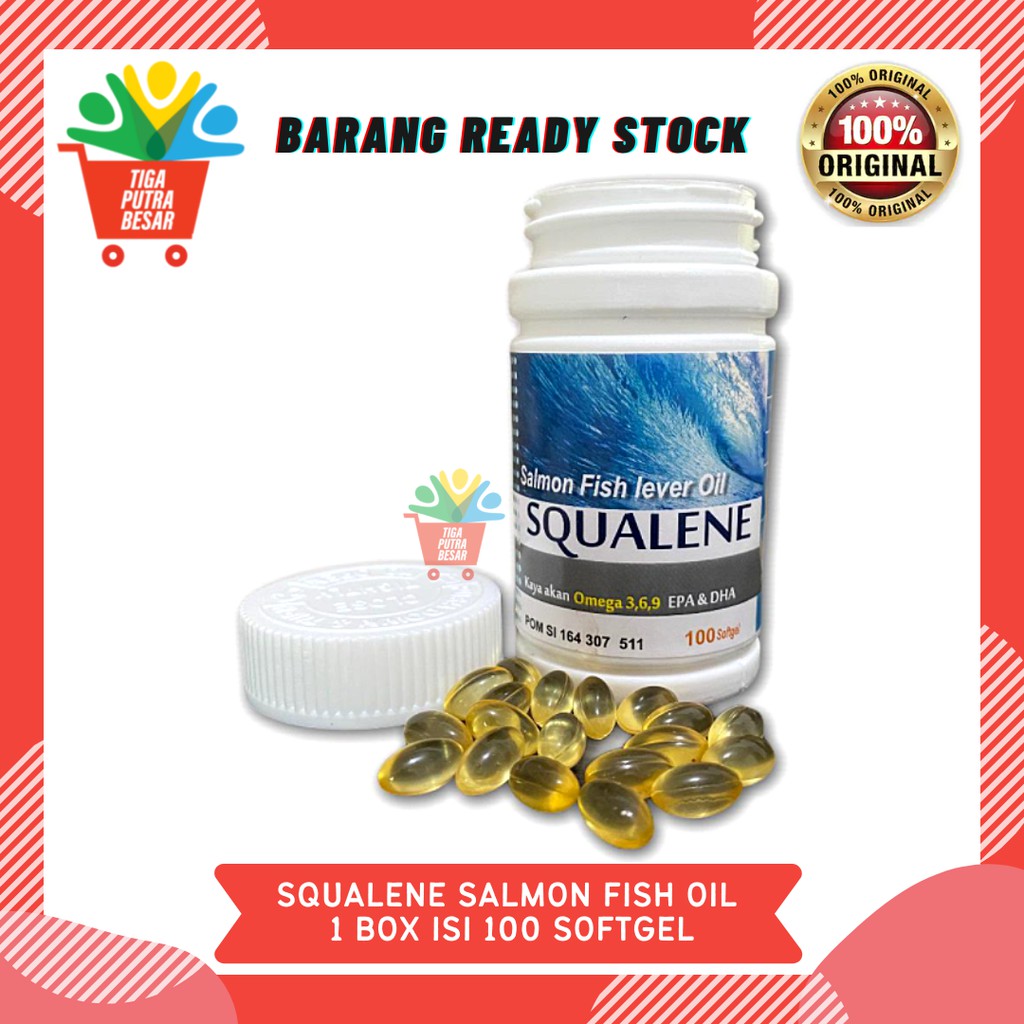 SQUALENE SALMON FISH OIL OMEGA 3, 6, 9 ISI 100 SOFTGEL