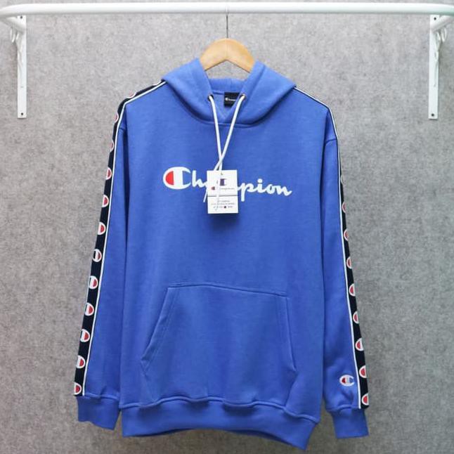 supreme champion hoodie blue