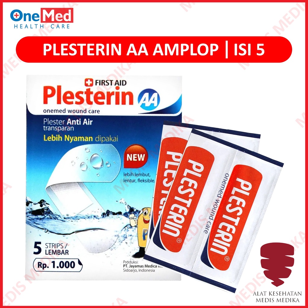 Onemed Plesterin AA Plaster Luka Kedap Air Trasnparan Elastis P3K