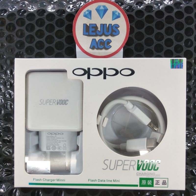 Charger Oppo A91 KE Reno 2 Reno 3 Reno 4 Find X Super VOOC Type-C 5A Flash Charging ori