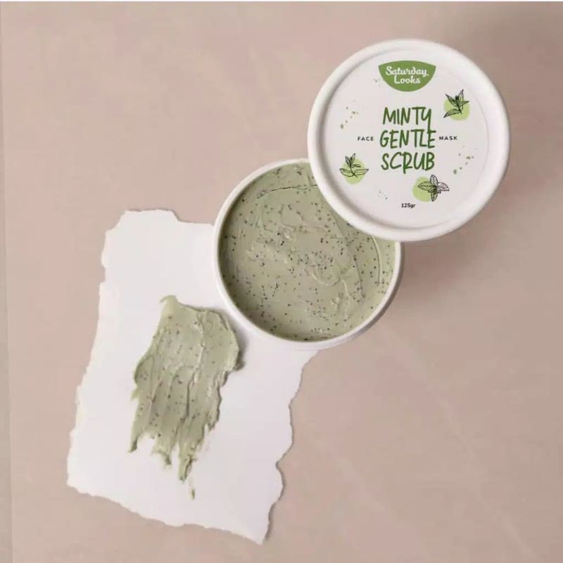 [BPOM] SATURDAY LOOKS Minty Gentle Scrub 125gr | Clay Mask