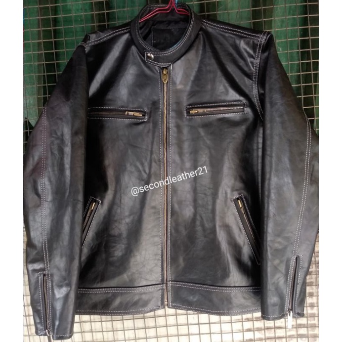 Jaket Kulit Bekas Model Klasik Kulit Sapi Antigores