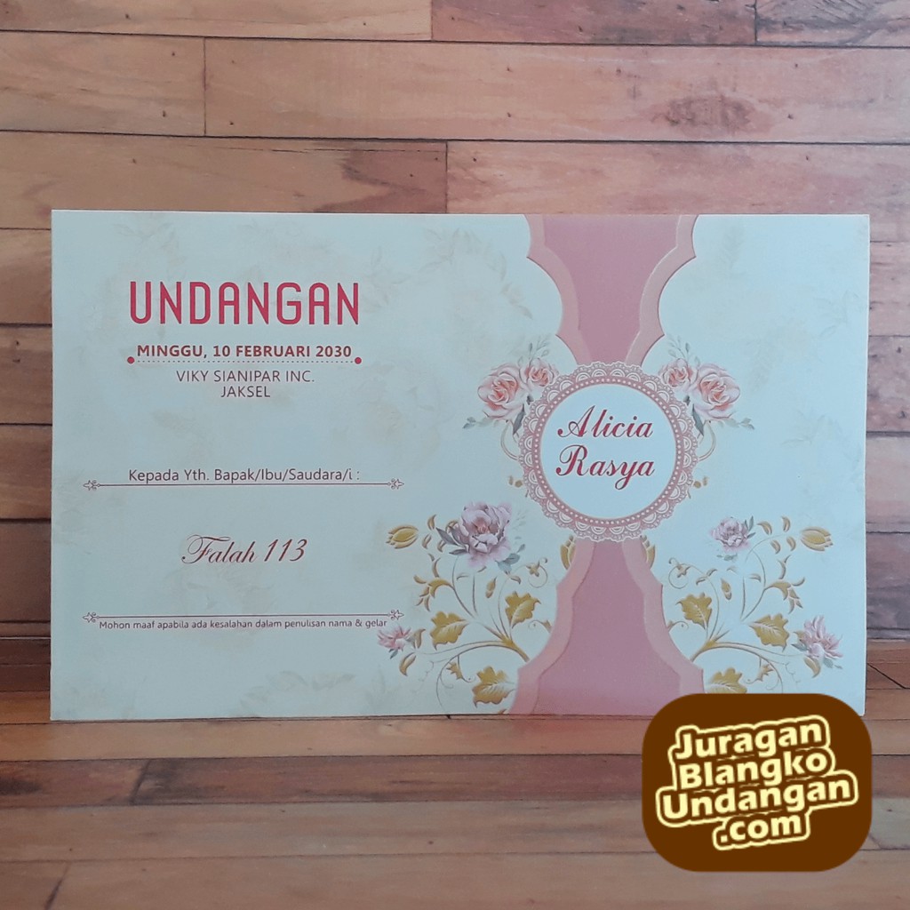 BLANGKO UNDANGAN PERNIKAHAN MURAH - FALAH 113