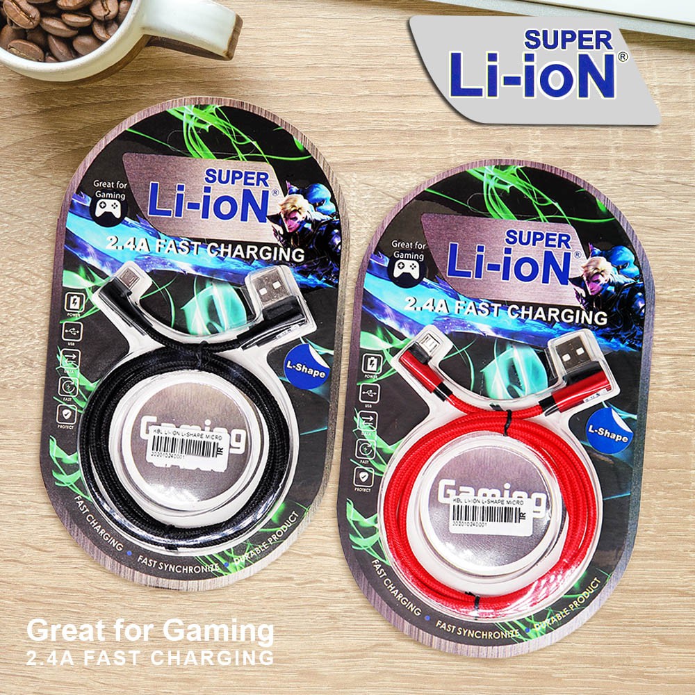 KABEL GAMING SUPER LI-ION L-SHAPE MICRO KABEL GAMMING MICRO