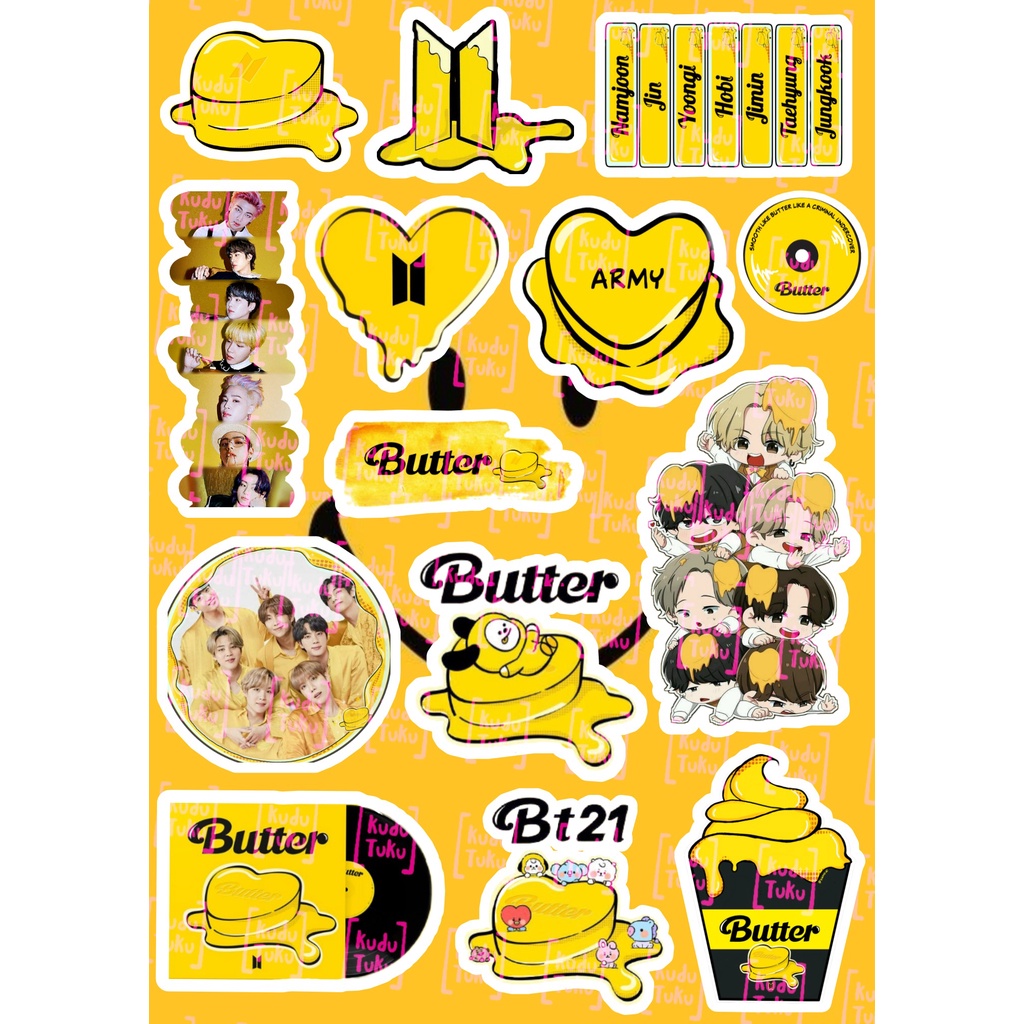 

STKR STICKER BT21 / STICKER army sticker laptop