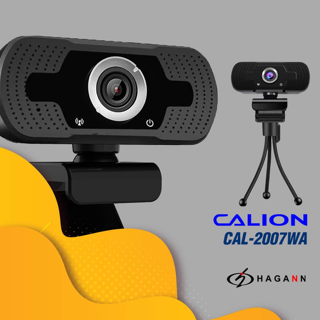 Webcam 2MP Full HD 1080P Rotasi USB Mic FREE Tripod PC  Laptop Komputer | Web Cam Calion CAL-2007WA