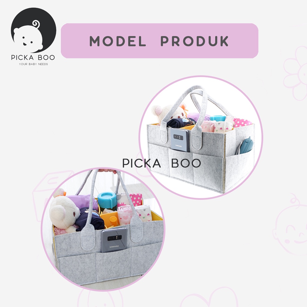 PICKA BOO Caddy Bag Tas Perlengkapan Bayi Tas Travelling Bayi