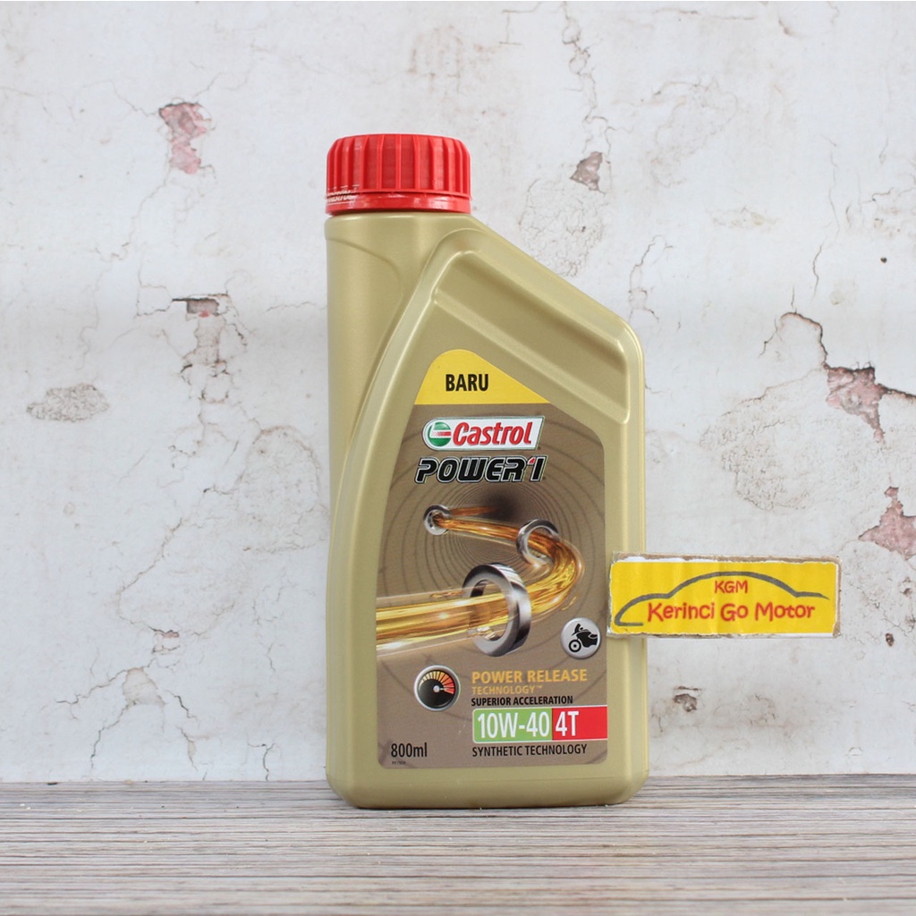 OLI MOTOR CASTROL POWER 1 4T 10W-40 0.8L - OLI CASTROL POWER 1 10W40