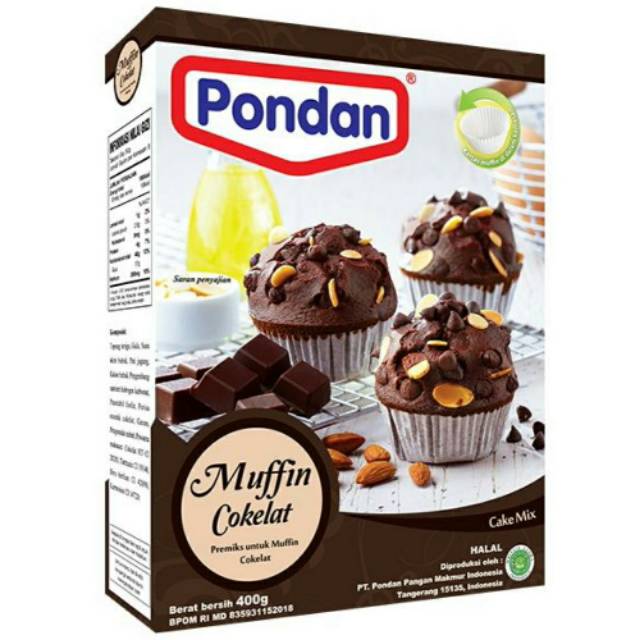 

PONDAN MUFFIN CHOCOLATE 400 GRAM