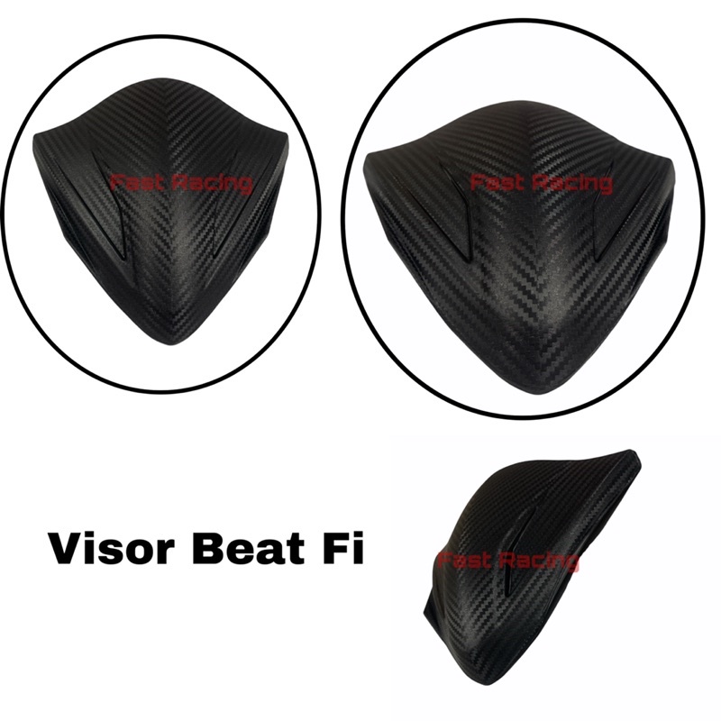 Visor Motor Visor BeatFI ESP New 2017-2018 Warna Hitam Carbon Bahan Berkualitas