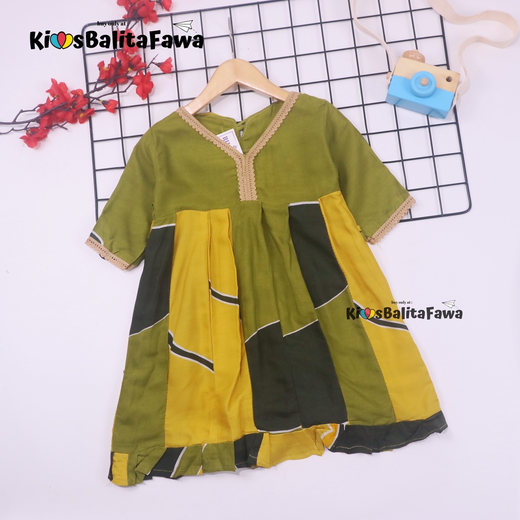 Dress Arabia uk 1-7 Tahun / PREMIUM Dres Anak Perempuan Lengan Pendek Daster Arab Baju Balita Import