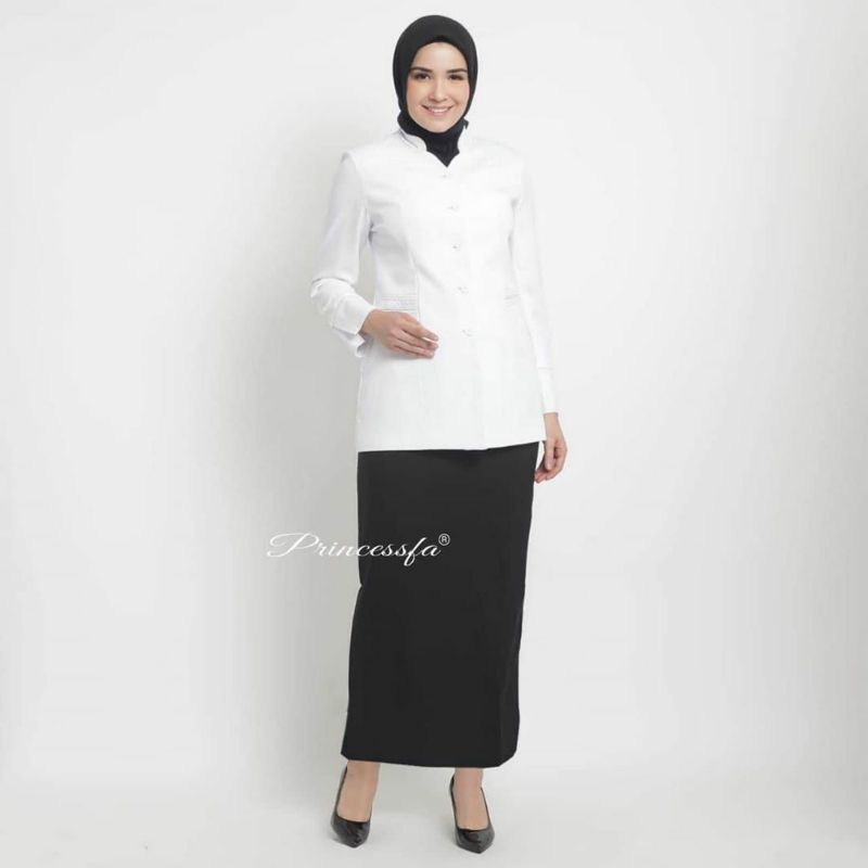 SERAGAM SET BLAZER HITAM PUTIH