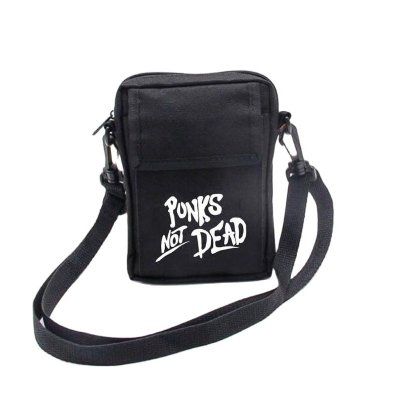 SANSURBAGS Tas Selempang Mini Punk Not Dead - Selempang Pria Wanita Bisa Bayar Ditempat (COD)