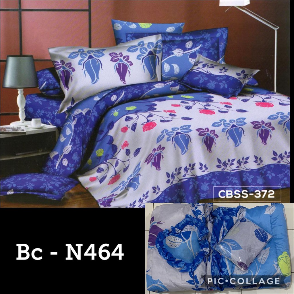 12.12 Natasha Bed Cover set + sprei King Ukuran 180x200 Termurah