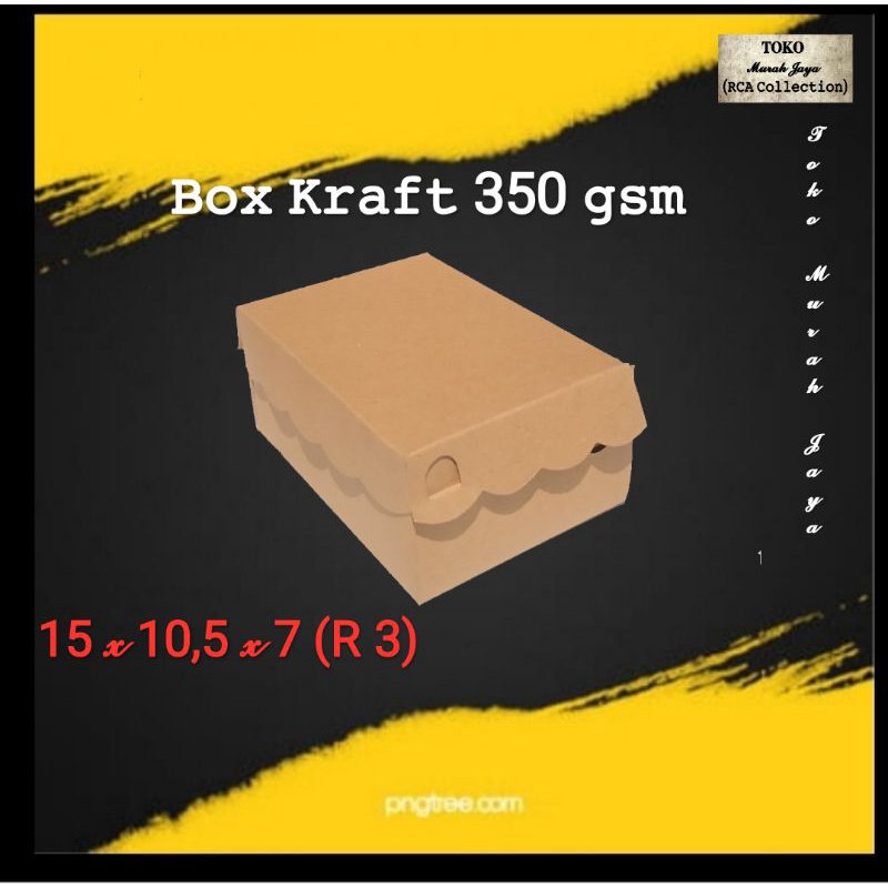 

(Box murah) Box kraft coklat tebal ukuran 15 x 10,5 x 7 (R3) , Box kraft coklat tebal cocok untuk box kue, snack, souvenir dll