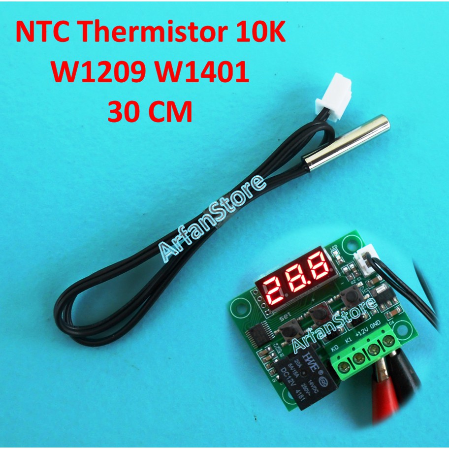 NTC Thermistor Temperature Sensor Kabel Waterproof Probe 10K W1209