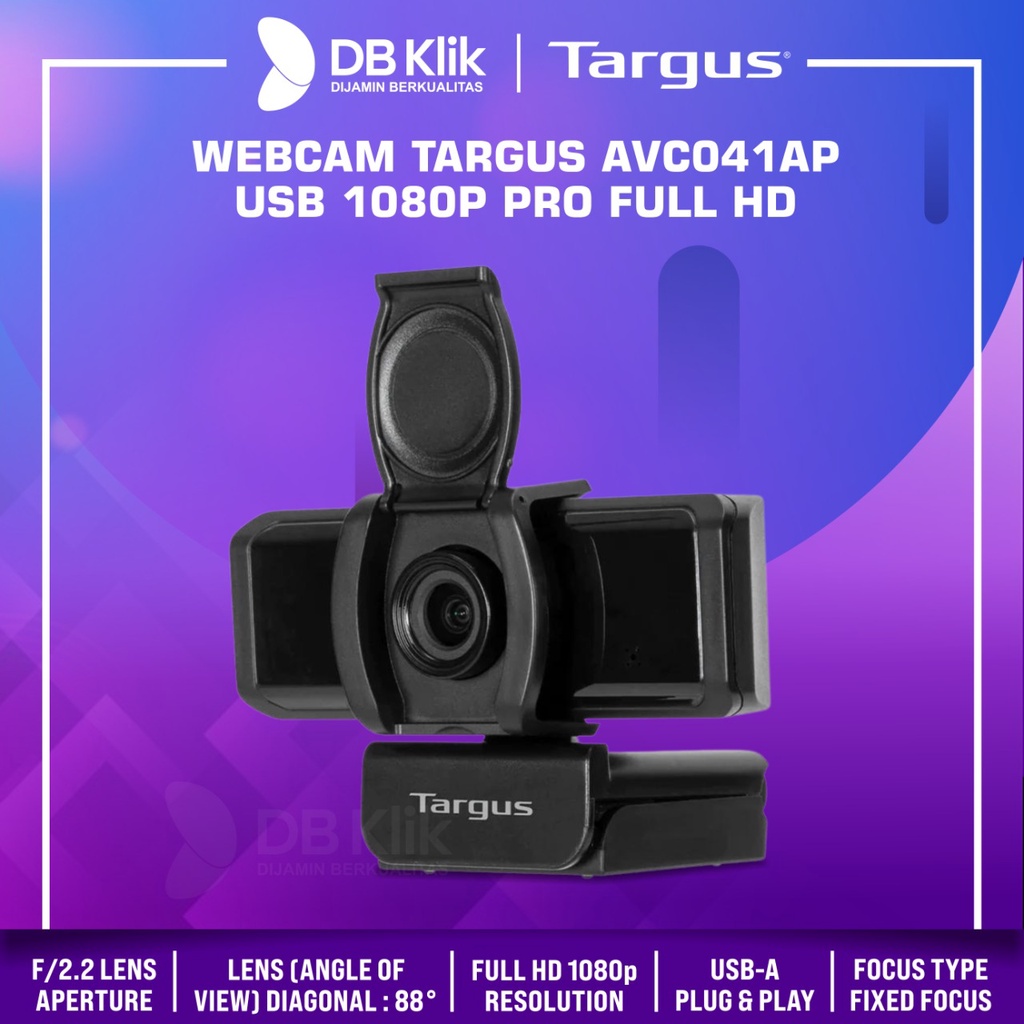 Webcam Targus AVC041AP USB 1080P PRO Full HD - TARGUS AVC041AP-50