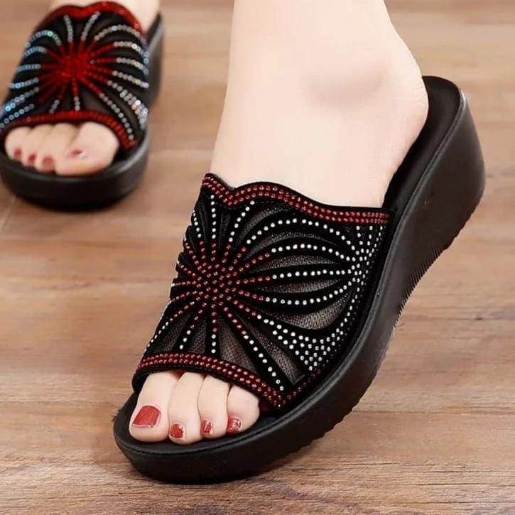 Telah Hadir.. [BEST SELLER] SANDAL CALBI & SOFIYA/SANDAL WANITA HAK TERBARU/SANDAL SLOP WANITA TERMU