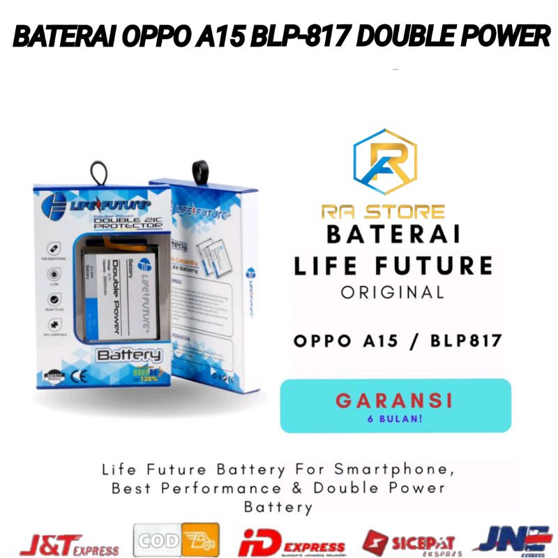 Baterai Oppo A15 | A15S BLP817 BLP-817 BLP 817 Battery Batteray Batere Batre Batrai Btr Bat Original