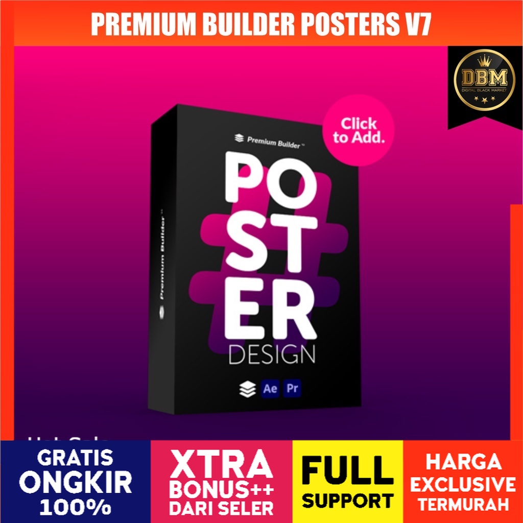 Premium Builder - Posters V7  - Premiere Pro &amp; After Effect (Extension)