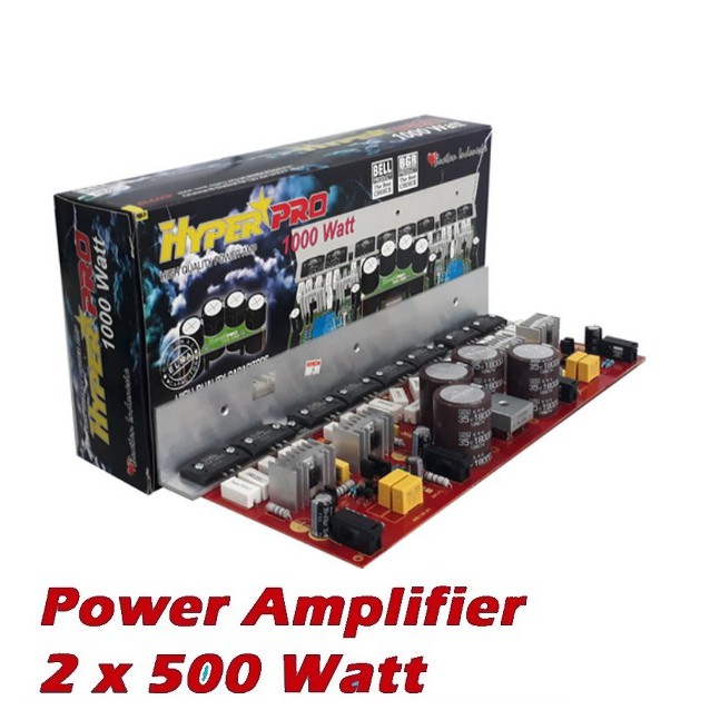 Kit PA. Blazer 2x500W Hyper Pro Power Amplifier 1000W