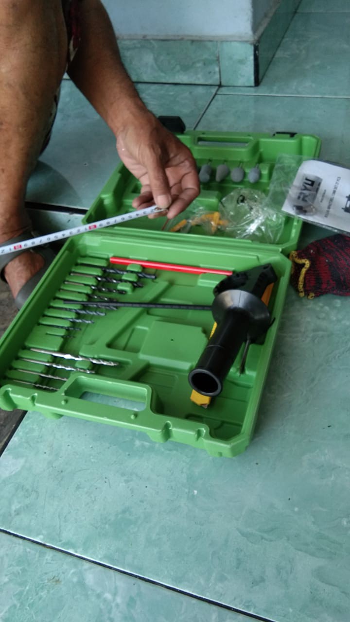 Ryu Mesin Bor Koper Set 13 Mm Rid13-1reb Rid13-1 Reb Mesin Bor Impact Drill Beton Tembok Bor Beton