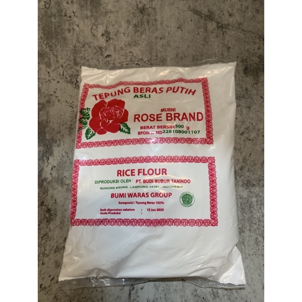 

Tepung Beras Rose Brand 500g