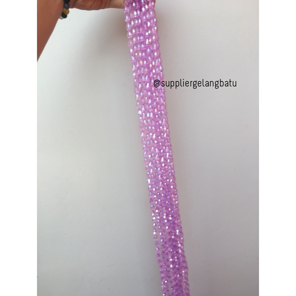 kristal Tetes ceko 13mm x 8mm PURPLE UNGU beads crystal payet PREMIUM aksesoris grosir craft fashion