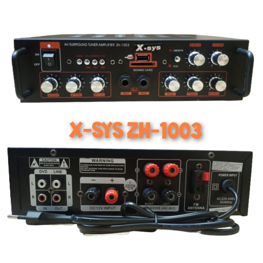 AMPLIFIER XSYS ZH 1003 DIGITAL KARAOKE AMPLIFIER X-SYS ZH-1003