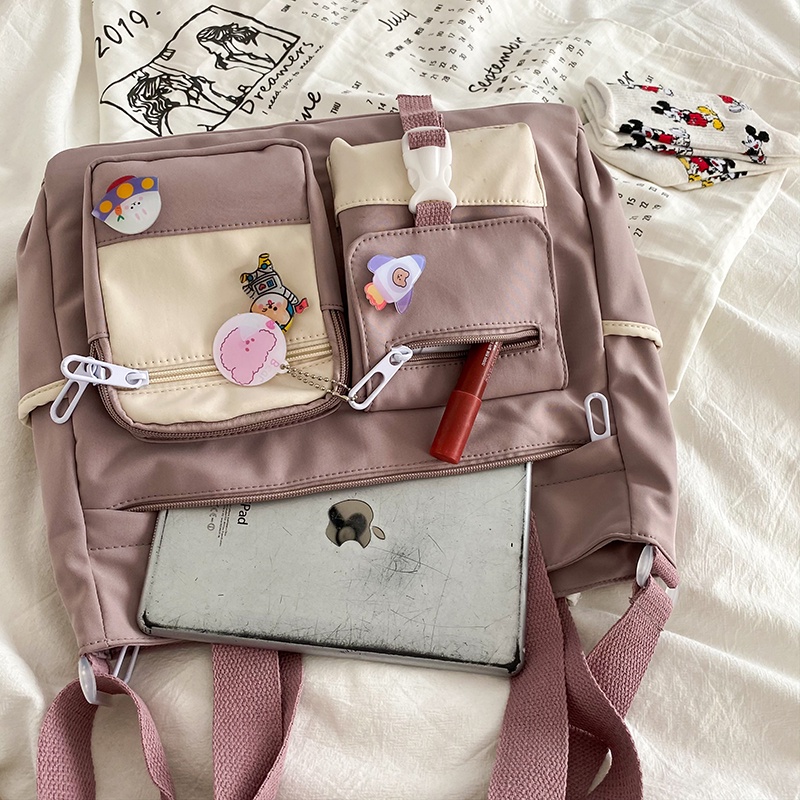 WYK127 Tas Bahu Selempang Sekolah Simple Messenger Impor TKM