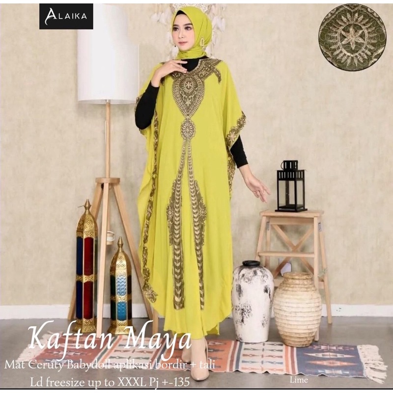 Gamis Luna Kaftan Kalula Kaftan Dress Busana Muslimah By Original Mieux