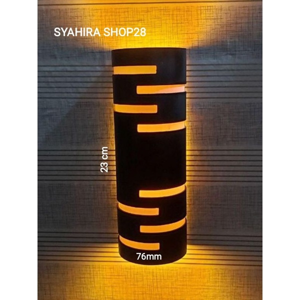 Lampu hias Lampu dinding Lampu teras minimalis model 8 lis (LED 5watt)