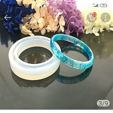 Cetakan Gelang Resin Bahan Silikon Bentuk Bulat