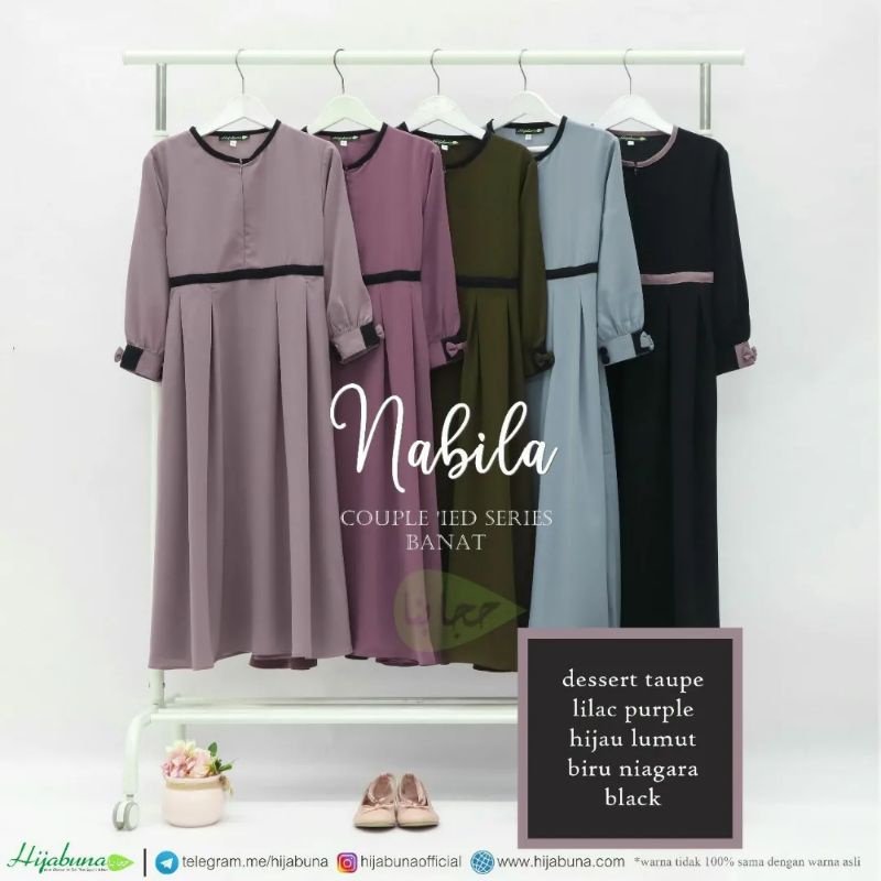 Gamis Set Nabila Anak/Banat Hijabuna