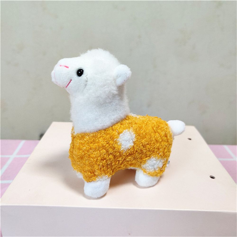 LANFY Special Plush Animals Keyrings Brinquedos Stuffed Toy Alpaca Plush Keychains Birthday Gift Toy Stuffed Figure Cute Gift For Children Bag Pendants Door Car Key Key Chain Doll/Multicolor