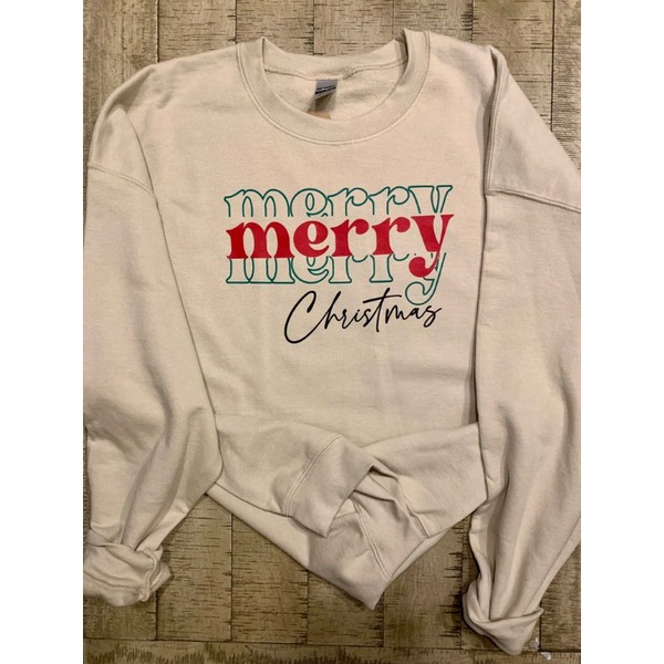 (S - 6XL) Crewneck Sweatshirt BEIGE KREM KHAKI Bigsize Oversize Harajuku Korean Style Times Up Good Vibes Sweater Tumblr Unisex Jumbo Mocca Coksu Korean Style