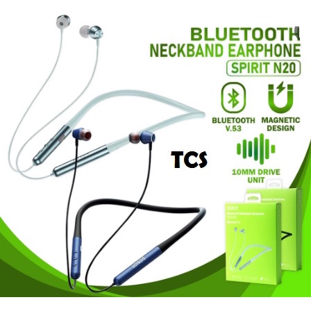 ROBOT N20 Bluetooth Neckband Earphone Magnetic EarbudS