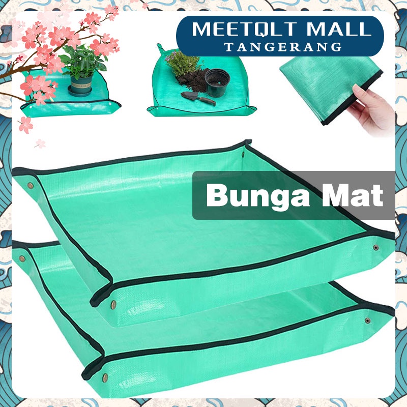 1m*1m Gardening Mat Dapat Potting Mat Digunakan Kembali  Taman Bunga Mat Berkebun Mat Balkon Tanam Mat Berkebun Hijau Tatakan Tanaman Hias Mat