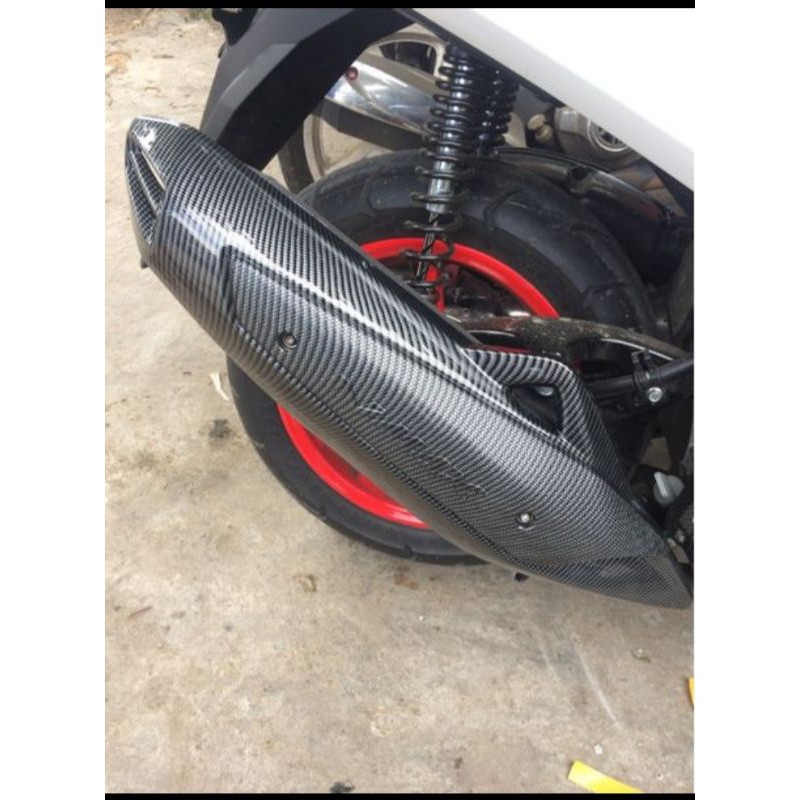 Cover knalpot nmax old carbon nemo