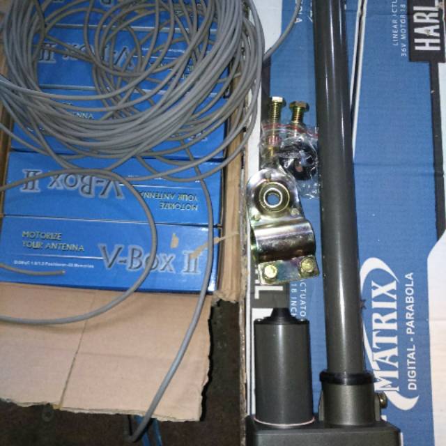 Penggerak Parabola 1 set , Aktuator + Posisioner + Kabel 20 meter asli tembaga