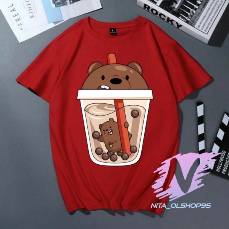 kaos Boba animasi anak baju we bere Bears boba