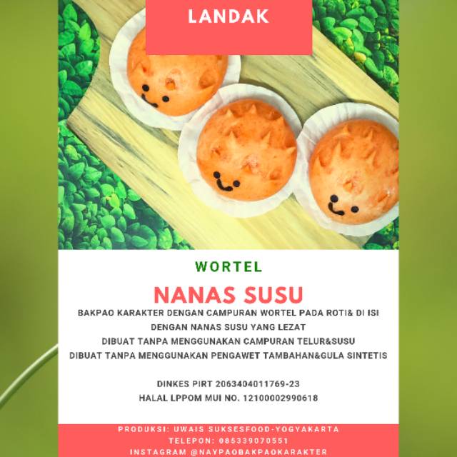

Bakpao karakter Nanas susu