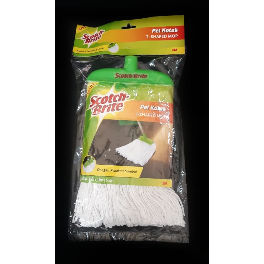 KAIN LAP PEL LANTAI SUMBU ULIR KATUN SCOTCH BRITE ID-69 REFILL ALAT PEL ID-68 PEL KOTAK MOP