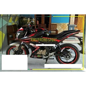 Half fairing new vixion 2017 2018 dan vixion r hitam doff