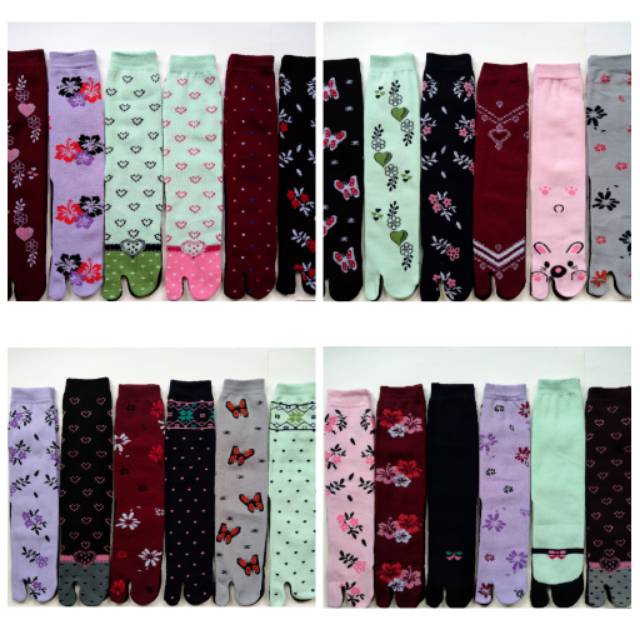 Kaos Kaki Jempol Kaos Kaki Jari Muslimah Motif Nylon Lusinan