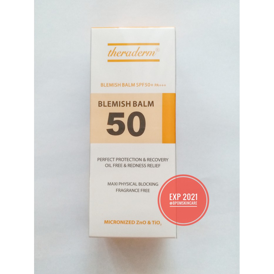 Theraderm Blemish Balm Cream SPF50 40gr BB KRIM TERBAIK Made in Korea