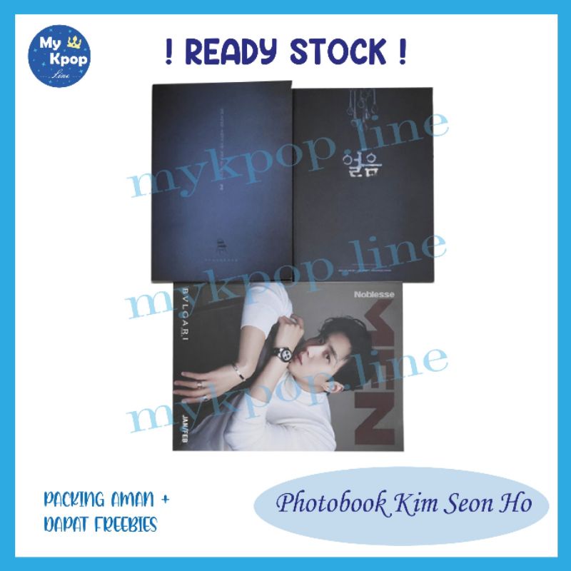 READY Rare Photobook Kim Seon Ho Theatre ICE Oleum Program Book Majalah Noblesse Men Seonho Magazine