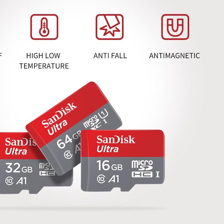 ✤ SanDisk memory card hp sandisk kartu memory card 8/16/32/64/128/256/512gb original micro sd card ✴